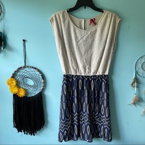 lace/polka dot dress